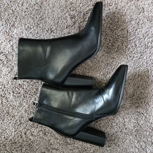 Nasty Gal Black Heeled Boots Sleek Design